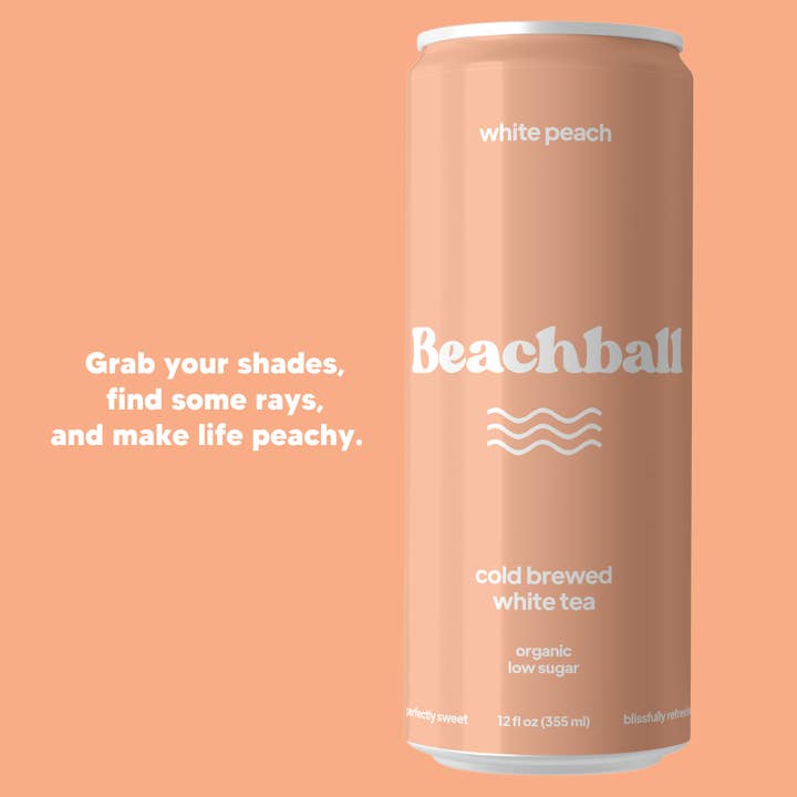 Sail Away Coffee Co. - Wholesale Iced Tea - Beachball Organic Iced Tea Can - Variety Case
