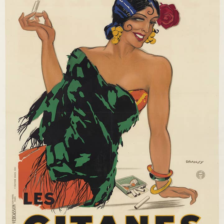 AwalkonthewildsideUK – wholesale Art print – Les Gitanes Cigarettes De La Regie Francaise Print