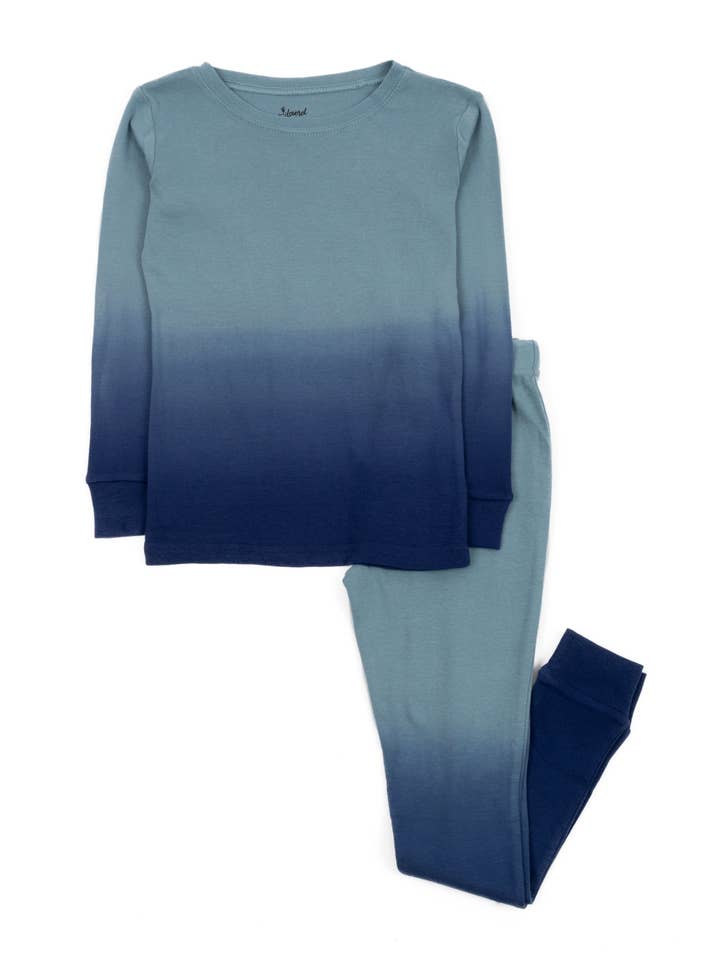 Leveret Pajamas - Wholesale Sleepwear Set - Kids - Kids Two Piece Cotton Pajamas Tie Dye