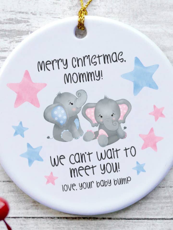 Moeder verwacht tweeling cadeau, ornament voor aanstaande moeder van tweeling voor wholesale door It's So Perfect