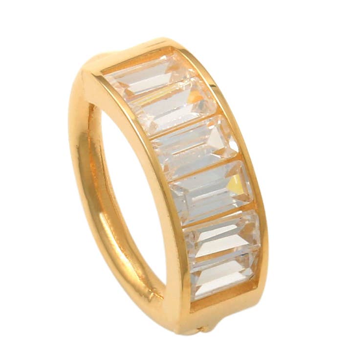 Zahav Jewelry – Engroshandel Solitairering – 10kt massivt guld | Septumring | Kropssmykker | Solid guld | Daith Piercing | Septum Hoop | Næsebøjler | Septum Clicker I modesmykker