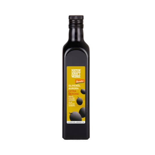 NaturKraftWerke - Vendita all'ingrosso Olio d'oliva - Olio extravergine di oliva Aurora 500 ml Demeter