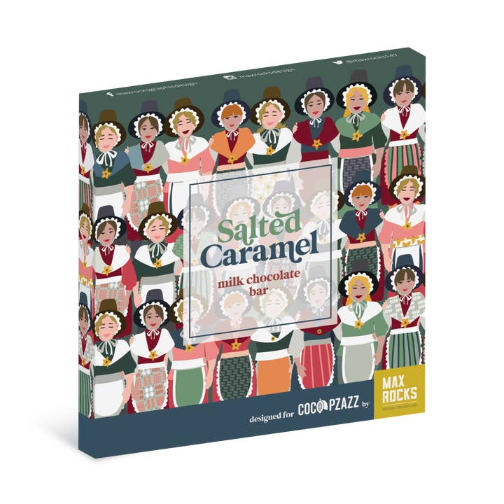 Coco Pzazz – wholesale Chocolate bar – Max Rocks Salted Caramel Milk Chocolate 80g0