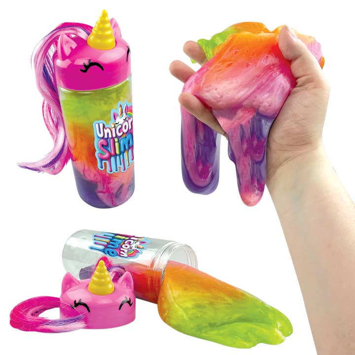 Novelty Brands - Wholesale Putty/Slime - Kids - Sparkly Rainbow Unicorn Slime - 6/Display2