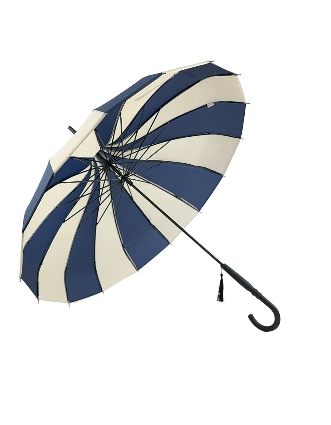 Soake - Wholesale Paraplu - Dames - Soake Boutique klassieke pagode-paraplu in marineblauw en crème8