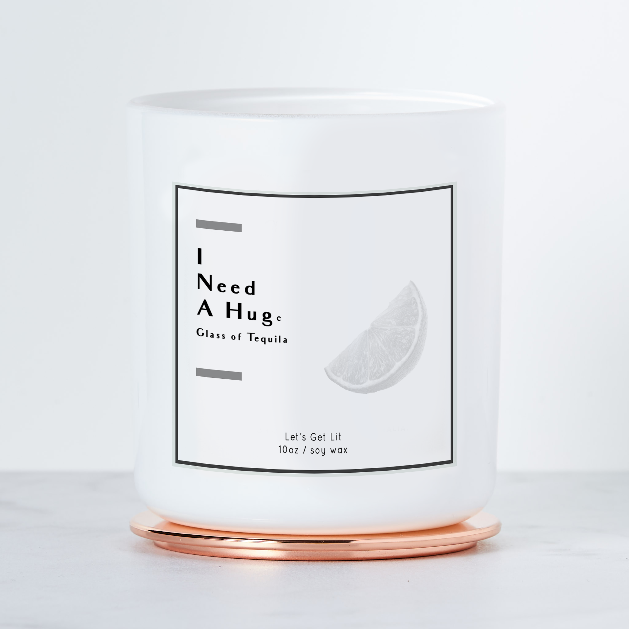 Calm Down Caren - Wholesale Jar/Filled Candle - I Need A Huge Glass of Tequila - Luxe Scented Soy Candle1