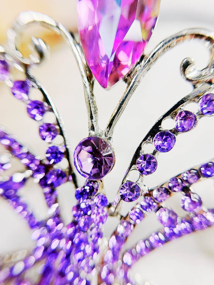 Happy Dream Gifts - Wholesale Costume - Women's - Purple Masquerade Ball Mask, Theatrical Mask, Silver Mask5