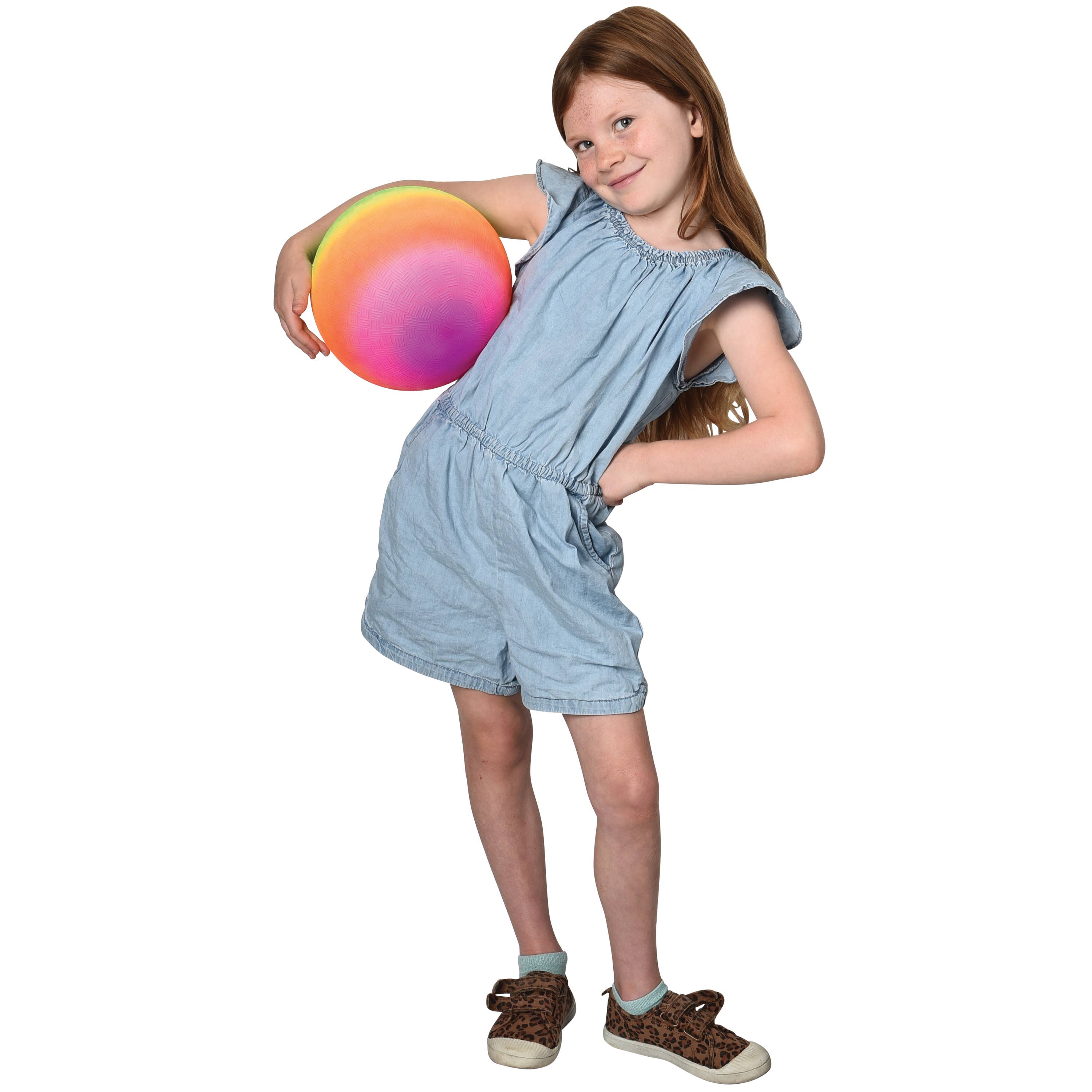 US Toy Company - Wholesale Sports Ball - Kids - 9" Rainbow Playground Balls 12-unit case pack (Polybags)3