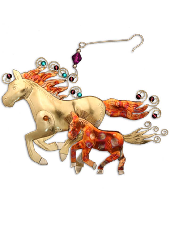 Mare & Foal Ornament for wholesale by Pilgrim Imports