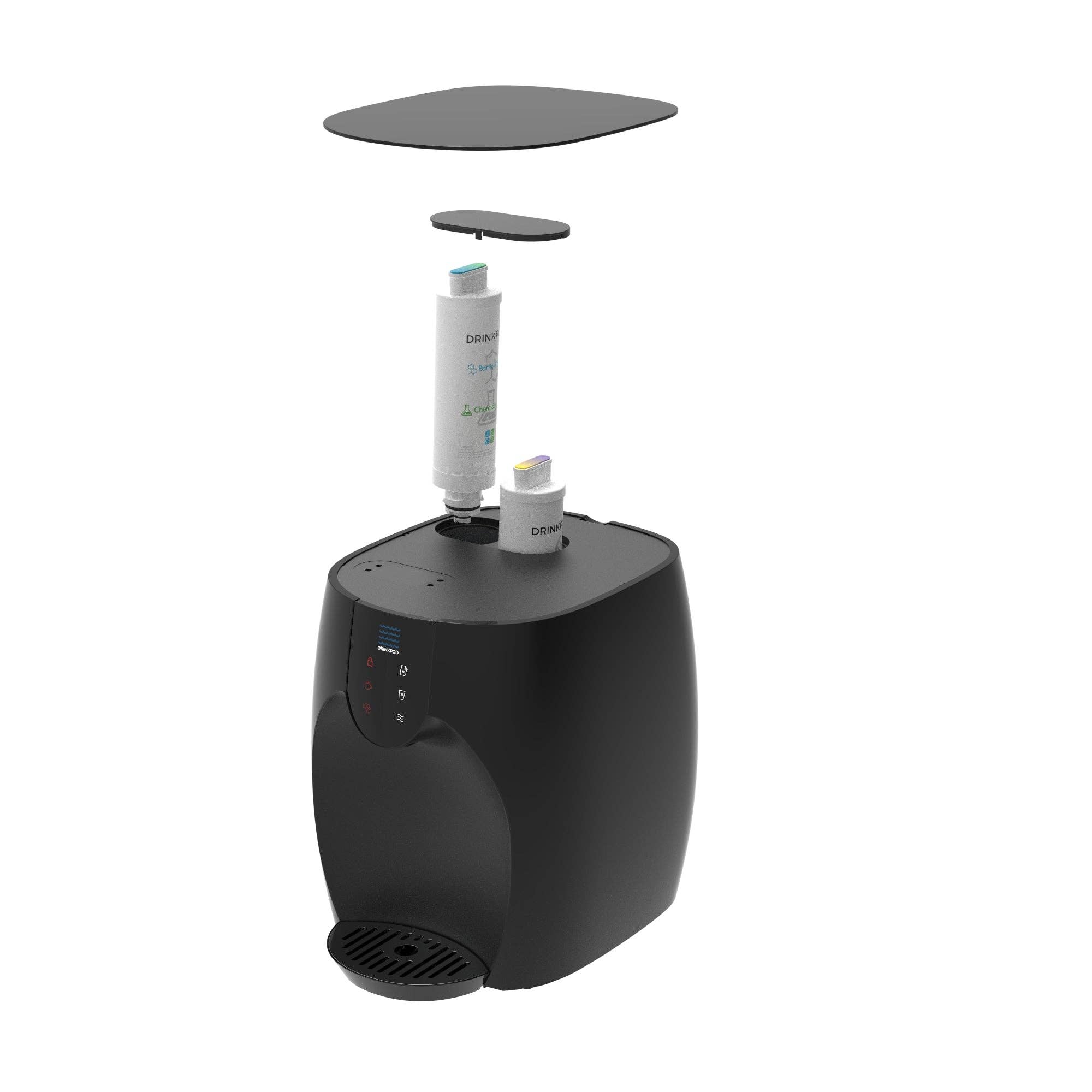 DRINKPOD LLC - Wholesale Kitchen Appliance - Onyx Pro Series - Counter Bottleless Watercooler | UV Light | Ultra+3 Purification15