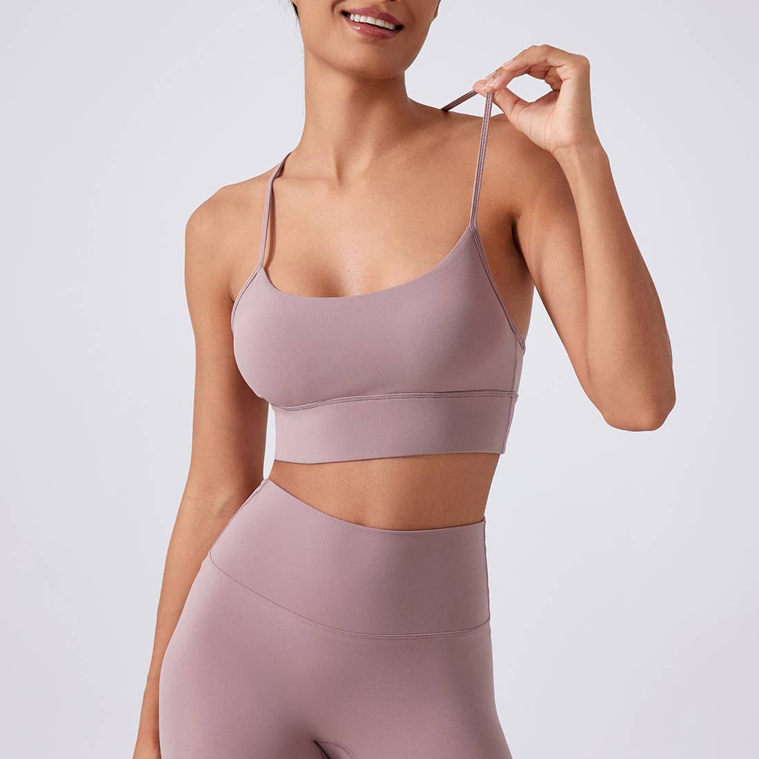 Sodalemon – Sutiã desportivo - Mulher por atacado – Top de Yoga Feminino com Bojo, Costas em Y e Tecido Elástico Respirável17