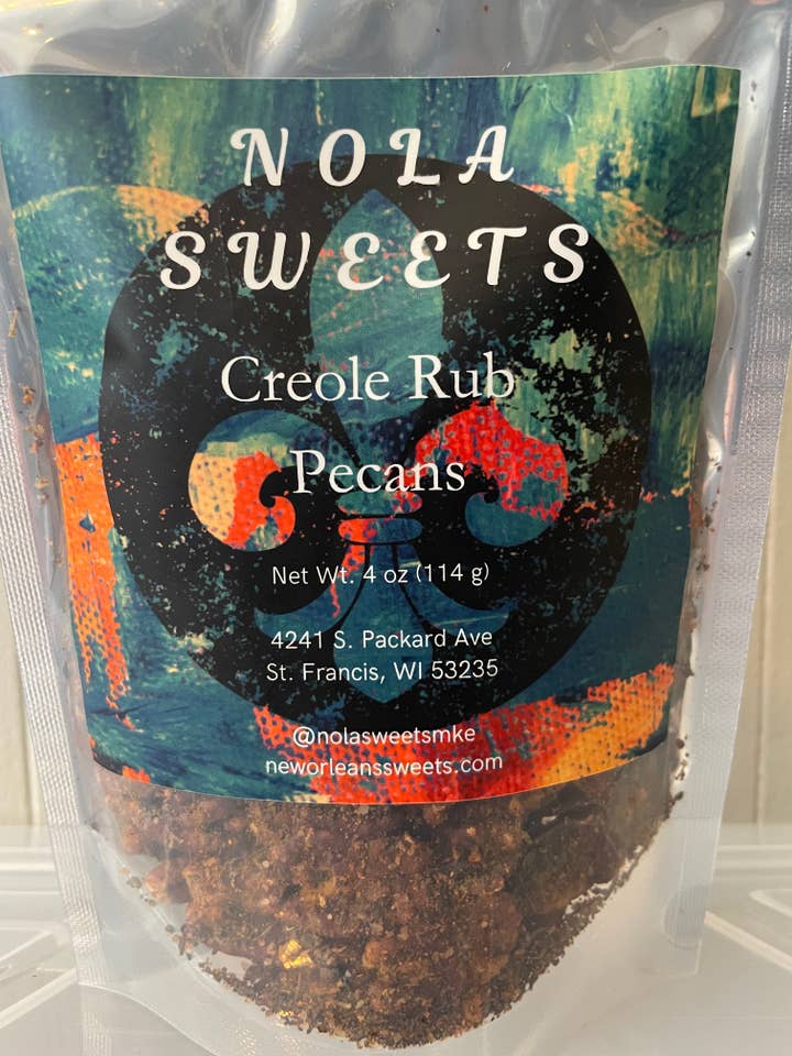 Pécanes au Rub Créole pour la vente par NOLA Sweets
