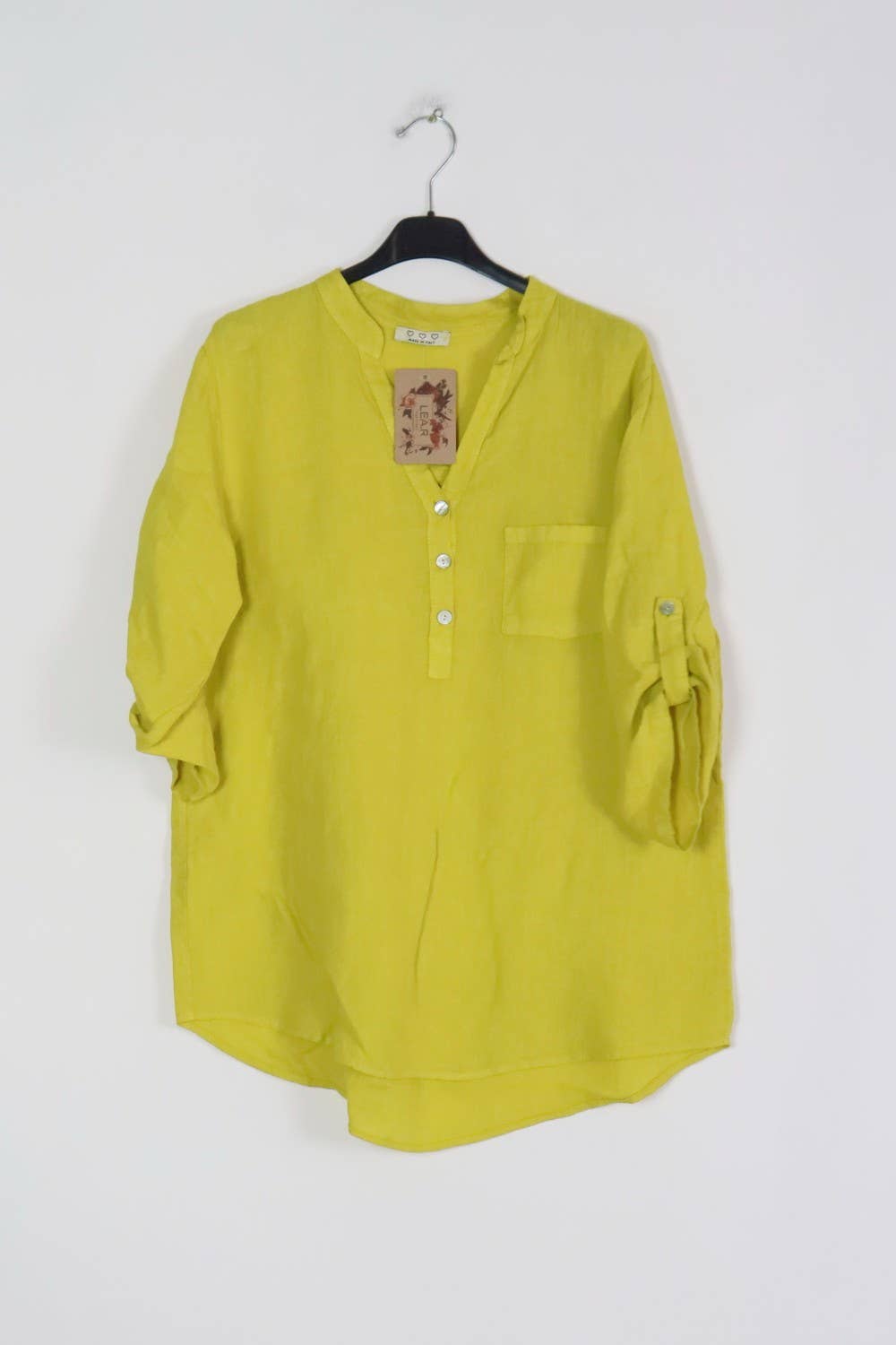LÉA & LUC - Wholesale Button Down Shirt - Women's - 100% Linen Blouse REF. 636762