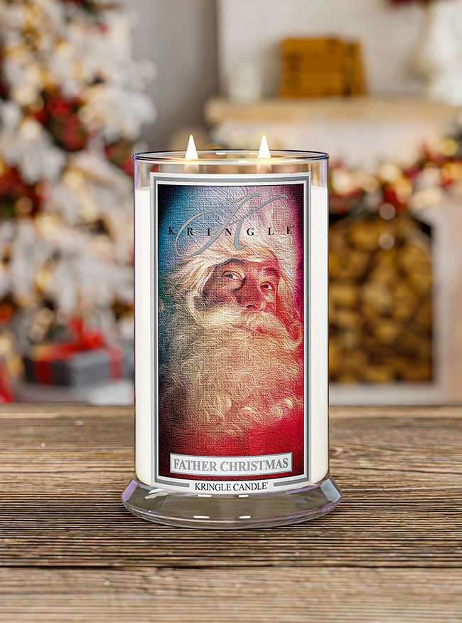 Kringle Candle Company - Wholesale Jar/Filled Candle - 22oz 2W Classic: Father Christmas1