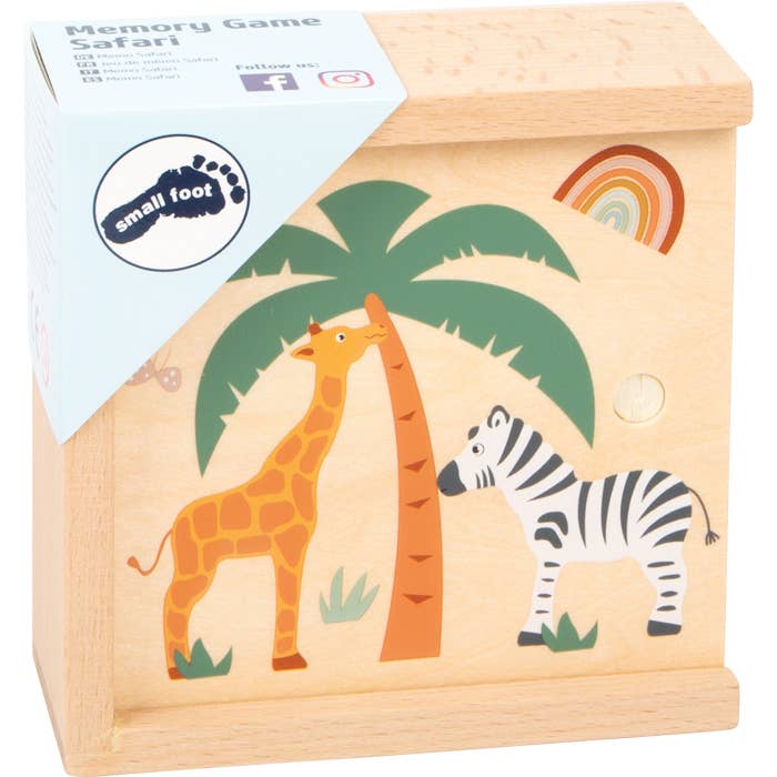 Hauck Toys - Wholesale Wood Toy - Kids - Small Foot Wooden Toys Safari Themed Memory Game