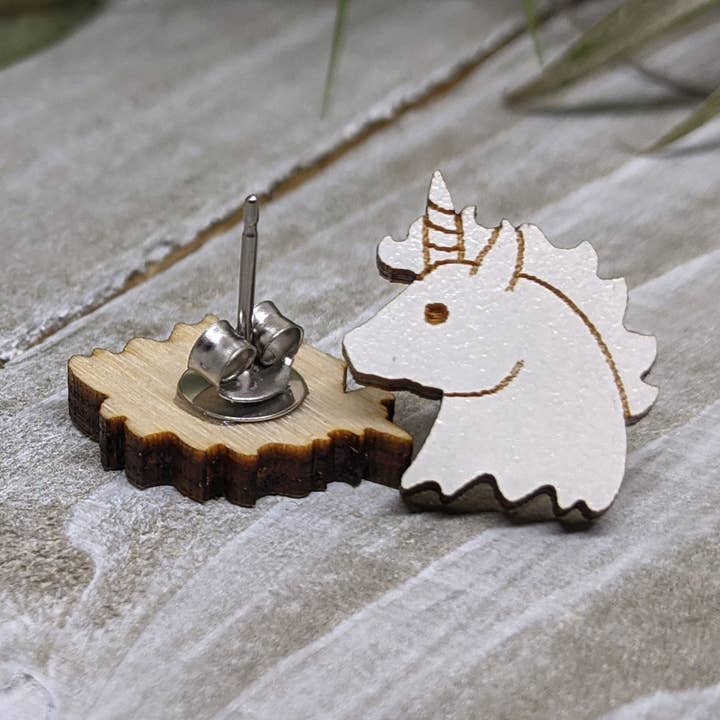 Unicorn Earrings for wholesale by Unpossible Cuts