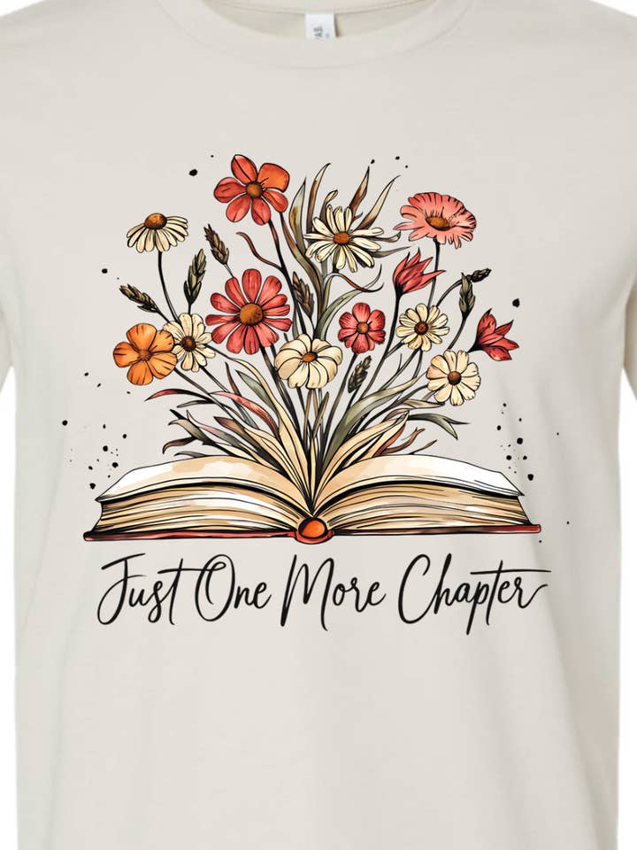 Kiki's Boutique - Wholesale Screen printed t-shirt – Women′s - Just One More Chapter Tee 4