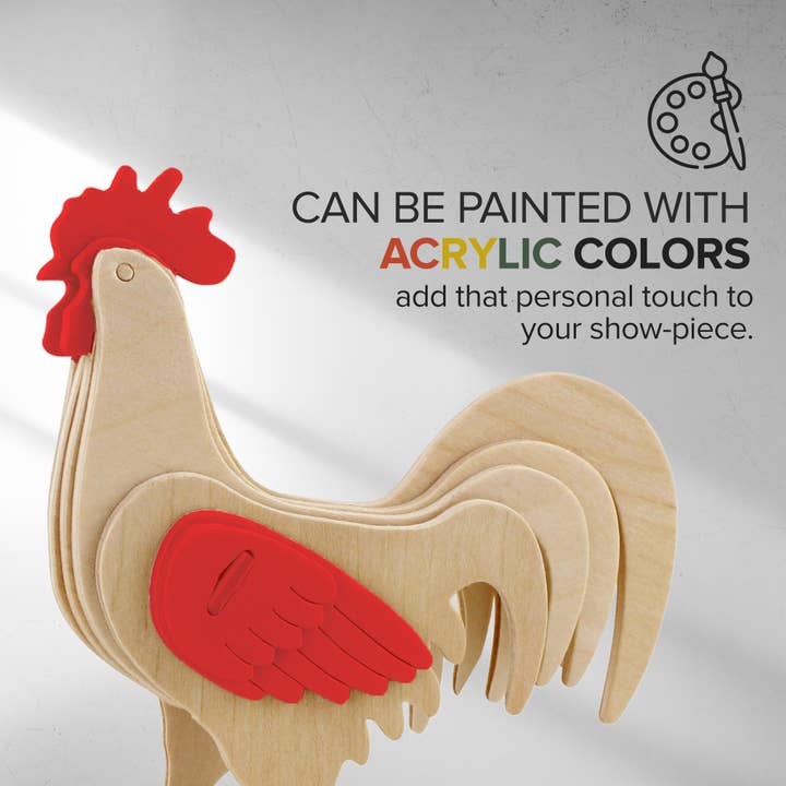 Hands Craft - Wholesale Puzzle - Kids - 3D Wooden Puzzle Bundle Pack: Farm Animals5