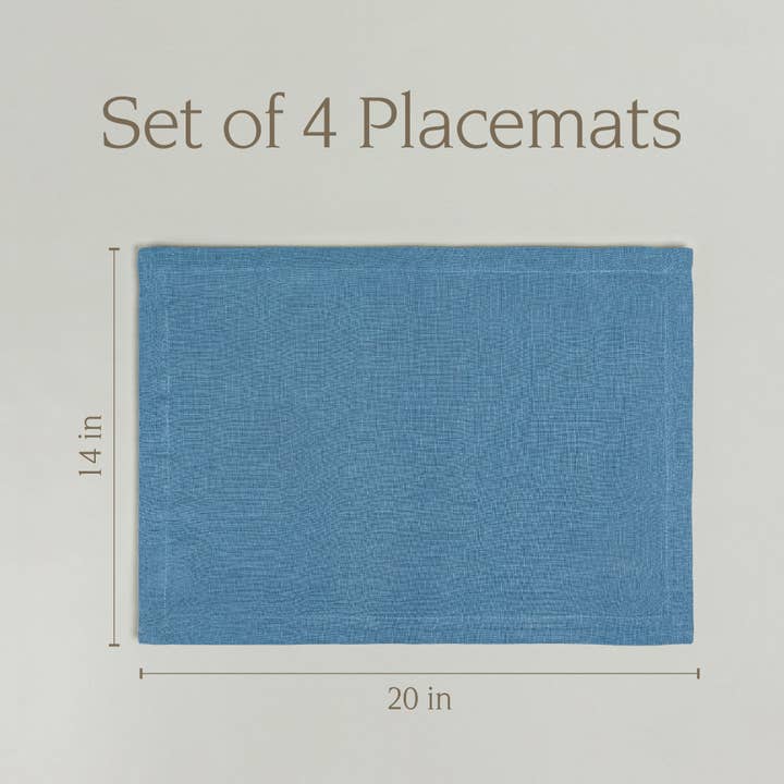 over&back - Wholesale Placemat - 100% Linen Woven Placemats – Perfect For Fall – Set of 417
