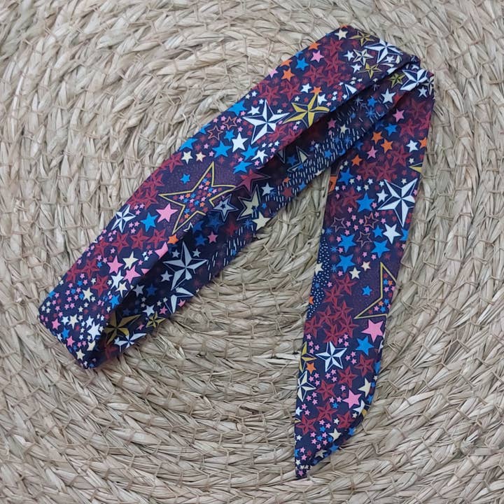 PETITE FOUINE - Wholesale Watch Band/Strap - Women's - Scarf fabric watch bracelet for women blue stars