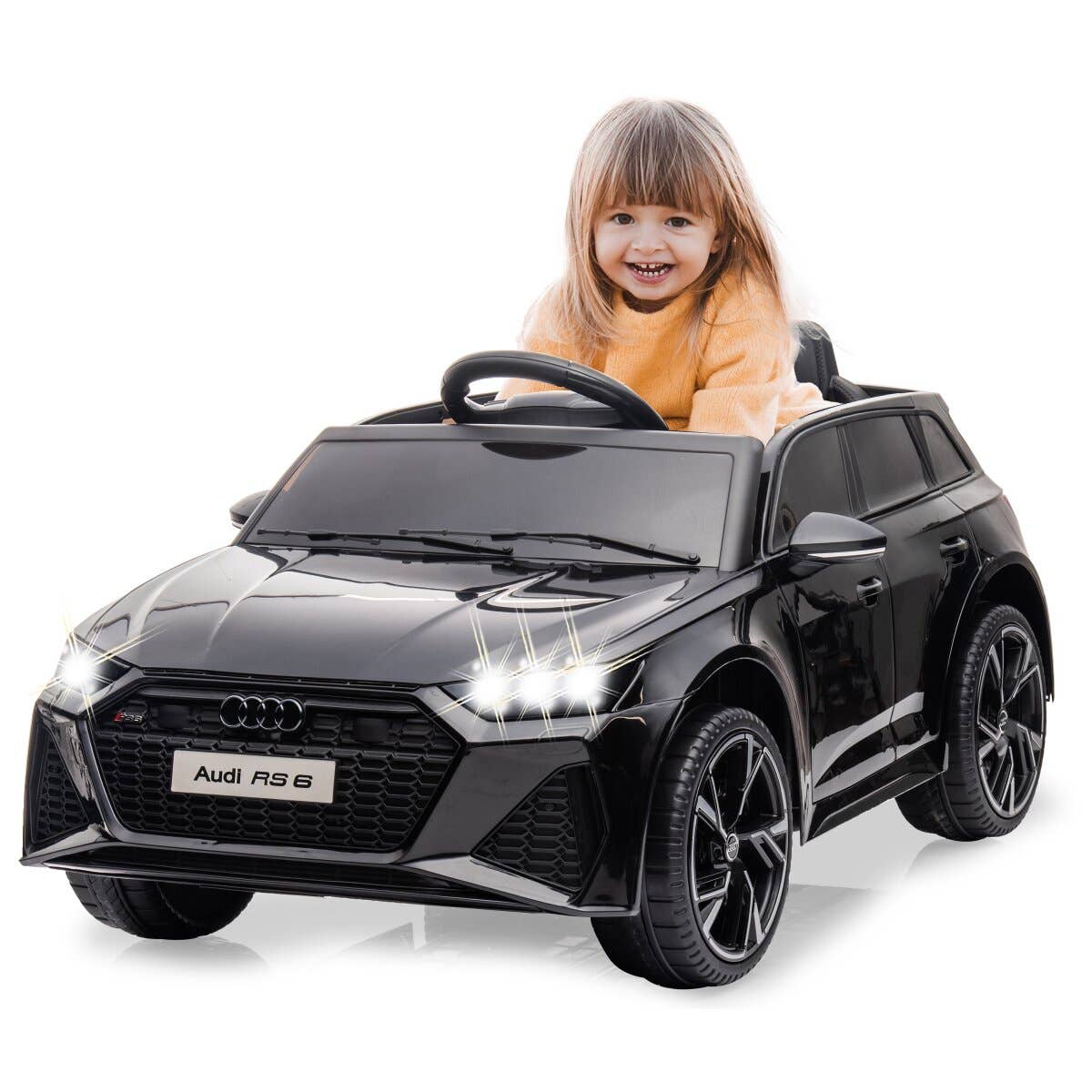 mhw24 - Wholesale Toy Car/Truck - Kids - Ride-on Audi RS 6 black 12 V 2.4 GHz0