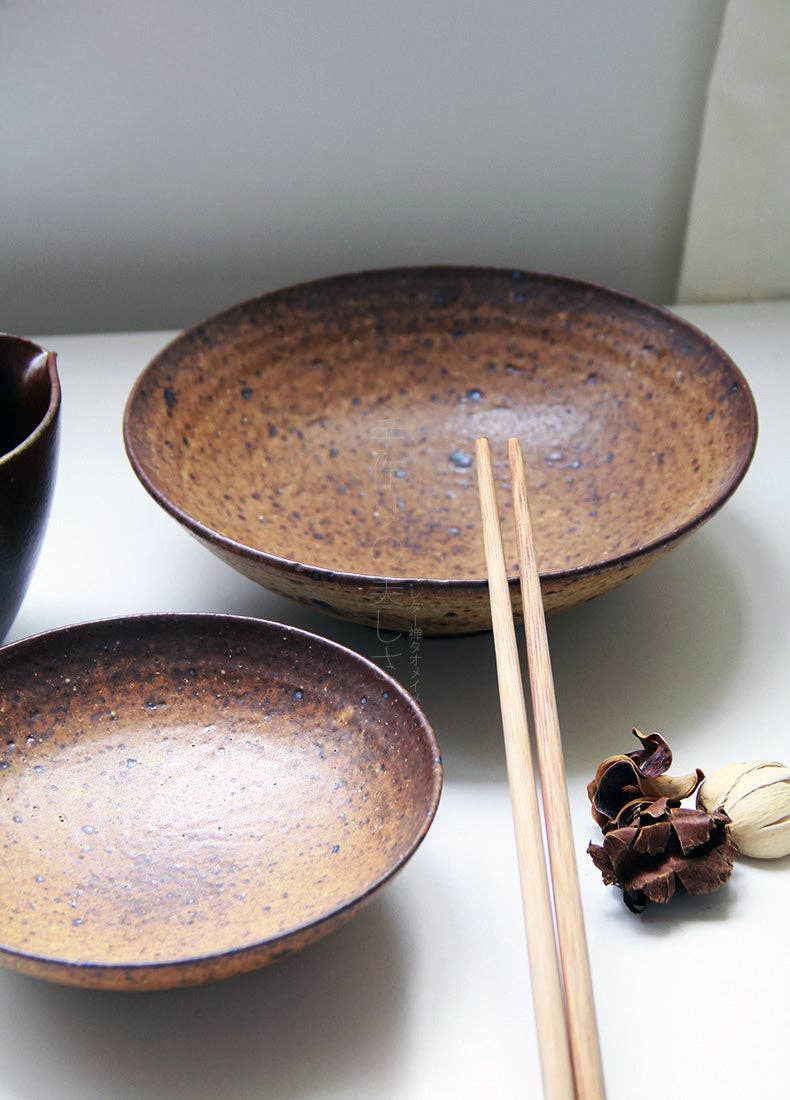 Gohobi （We cover U.S. import duties） – wholesale Dinner plate – Gohobi Jiutu Coarse Pottery Plate28