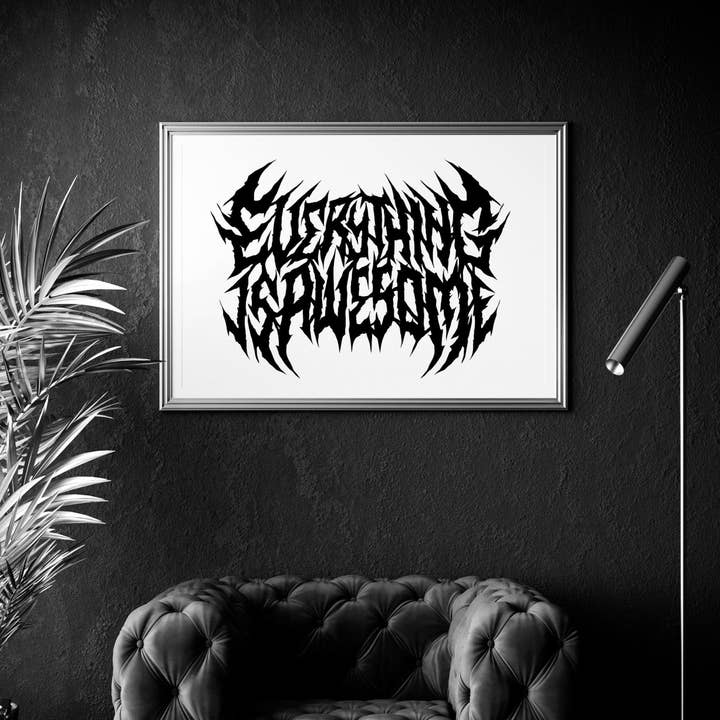 Impresión «Todo es impresionante» - A5/A4/A3 para venta al por mayor de Death Sentence