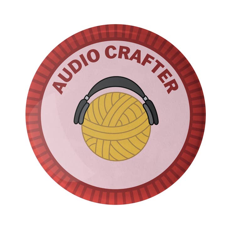 Audio Crafter Merit Badge for wholesale by Camp Stitchwood