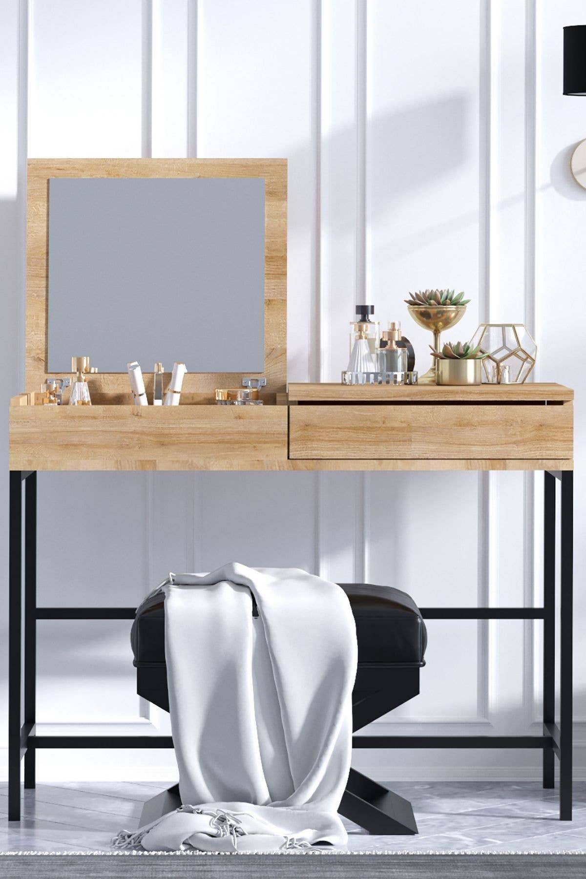 Flerfärgad Decormet Linda sminkbord i Safir ek för wholesale på Faire4