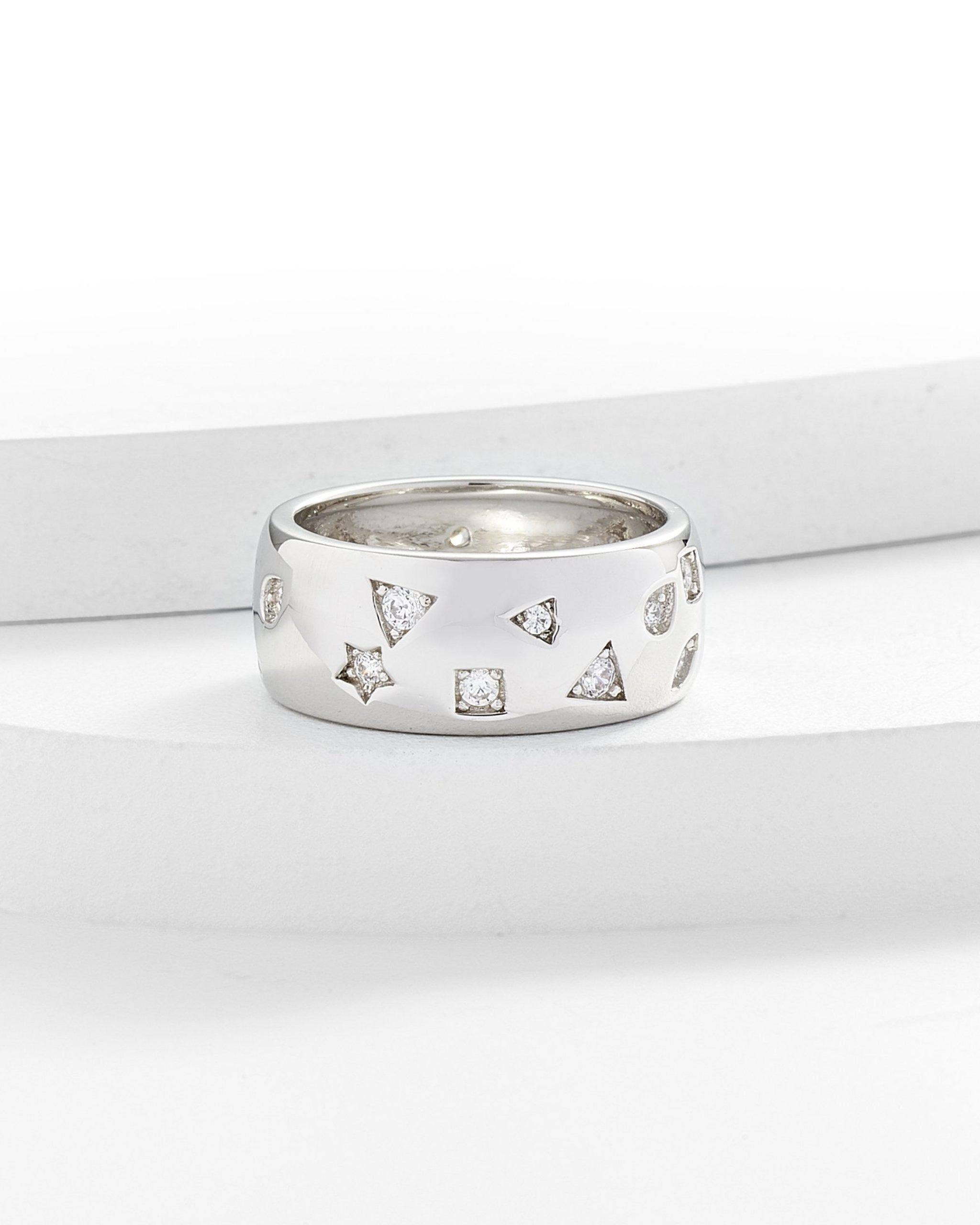 Kosa Jewels - Wholesale Multi-Stone Ring - Aileen Stars and Shapes Ring Band0