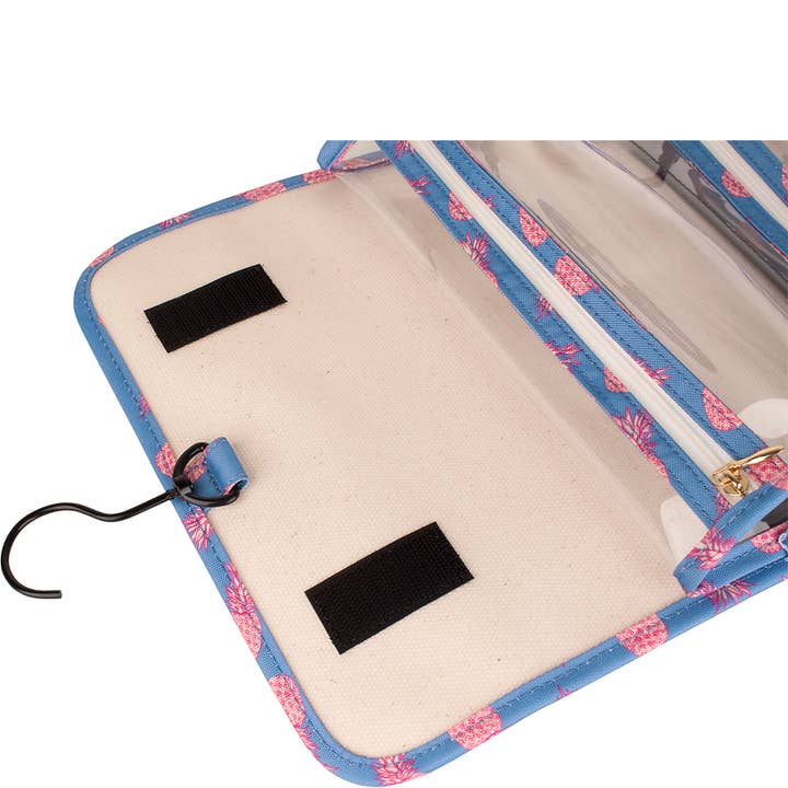 Boulevard - Wholesale Toiletry Bag - Women's - "Delilah" Pineapple Toiletry Roll (Personalizable)