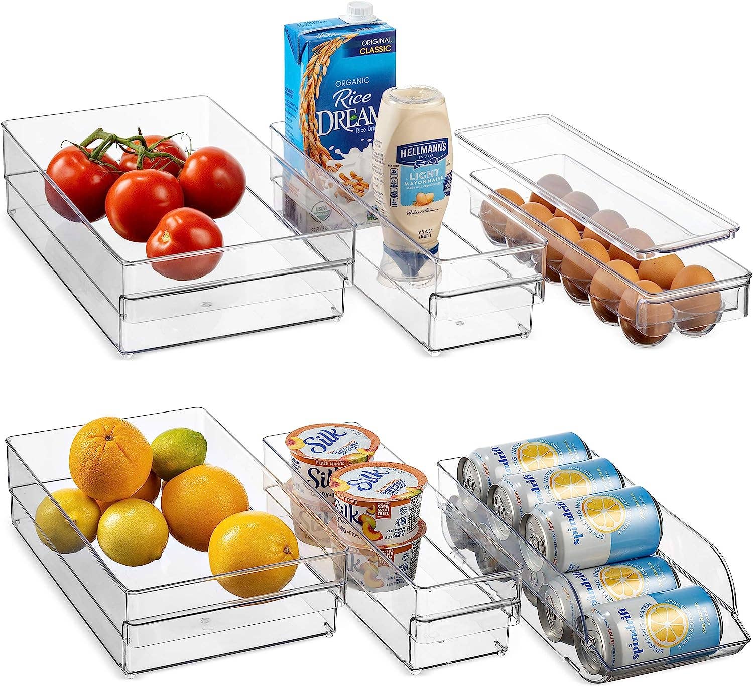 Alpine – wholesale Förvaring/Arrangör för kök – Kylskåp Organizer Bins [Uppsättning av 6] Ägg/burk lagring0