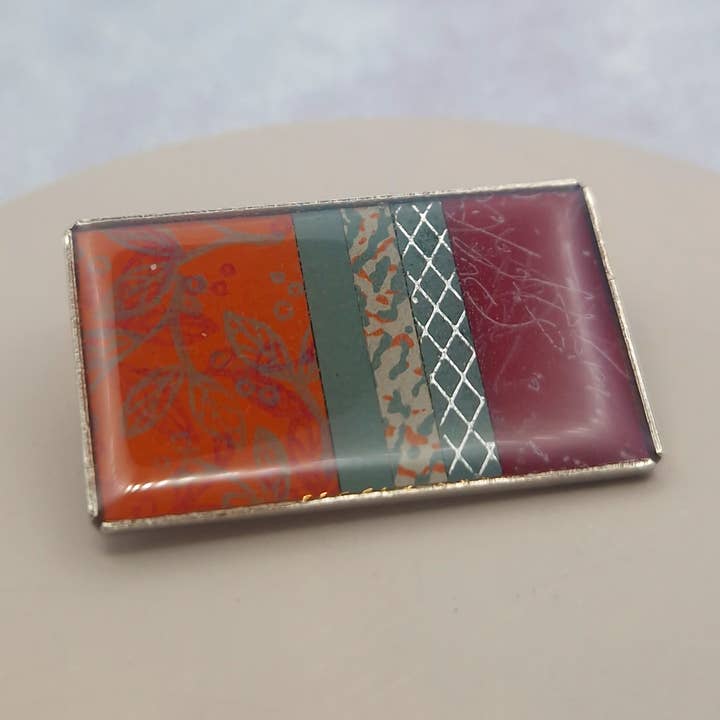 Brooch - Autumn Orange for wholesale by Circle & Dash