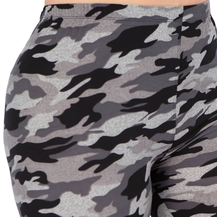 ITZON - Wholesale Athletic/Lounge Leggings - Women's - PL149PL Camo Legging - Plus1
