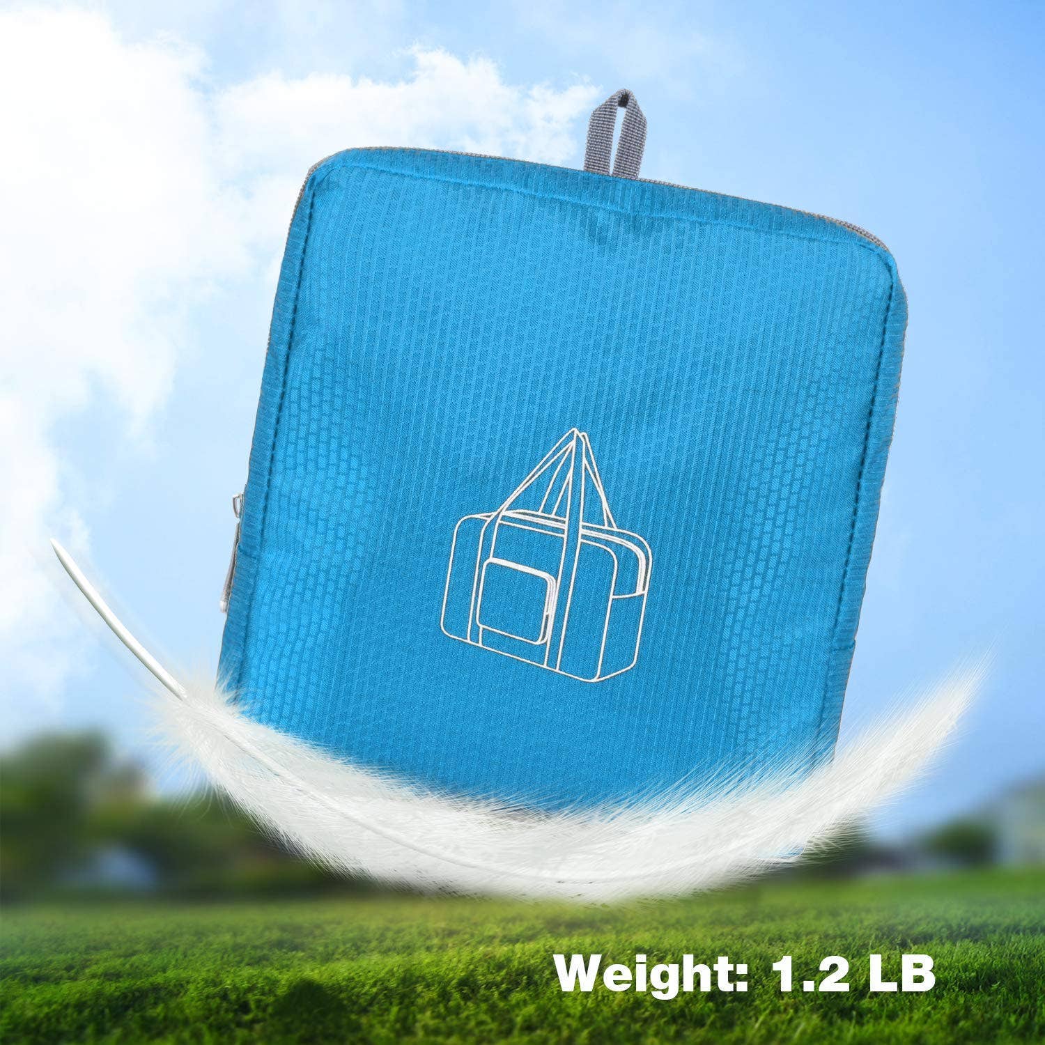 wandf – Saco de viagem - Unissexo por atacado – Mala de viagem Mala Multifuncional de Armazenamento Azul24