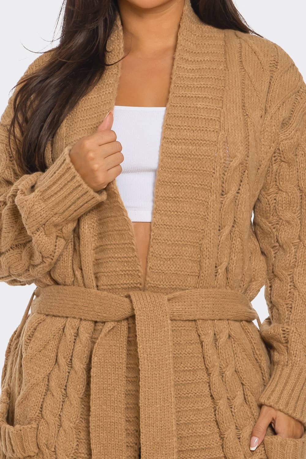 Boswell - Wholesale Cardigan - Women's - SWEATER KNIT LONG CARDIGAN7