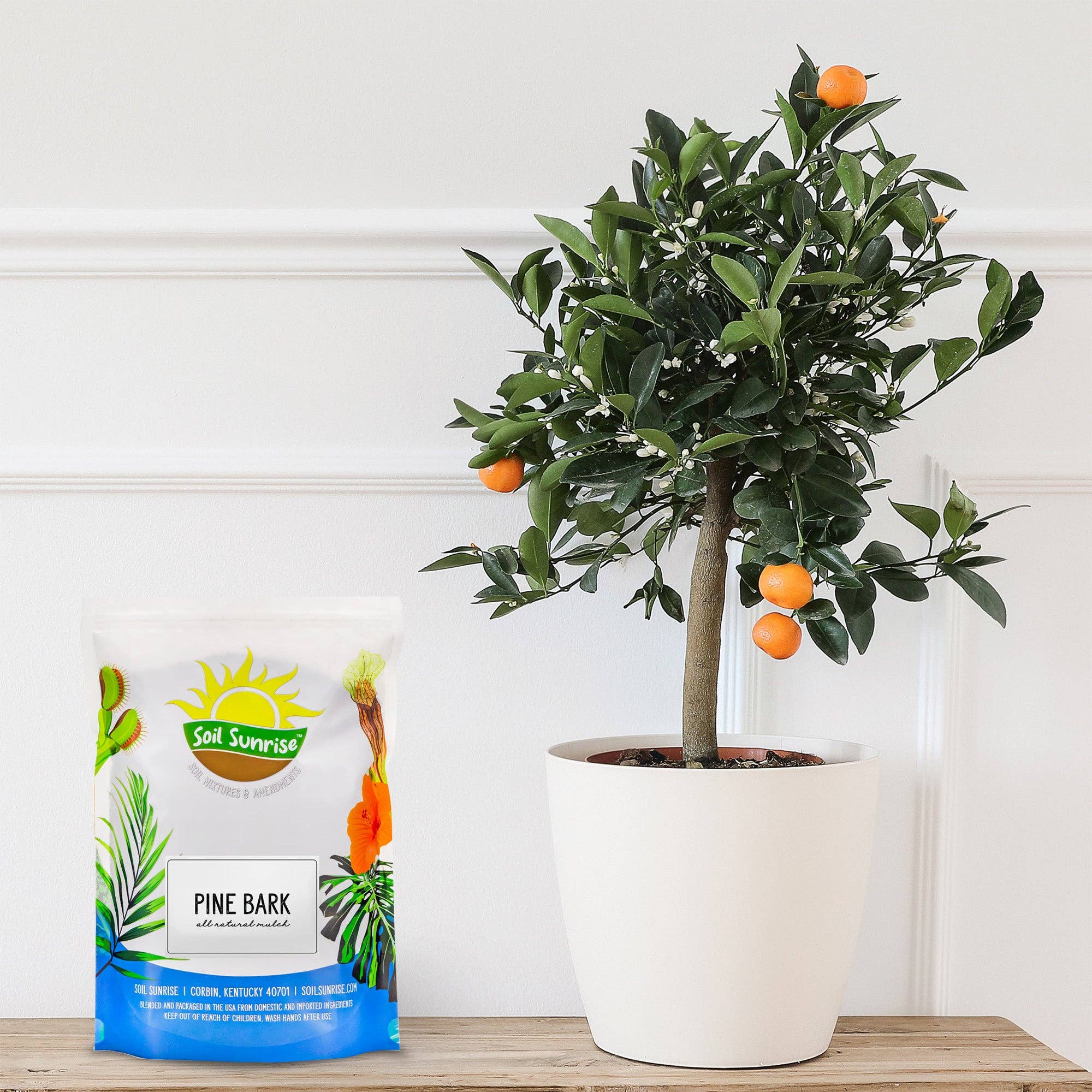 Kurated Korner – wholesale Planting/potting soil – Soil Sunrise 100% Natural Pine Bark Mulch Nuggets2