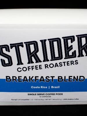 Breakfast Blend | K Cups for wholesale by Strider Coffee Roasters