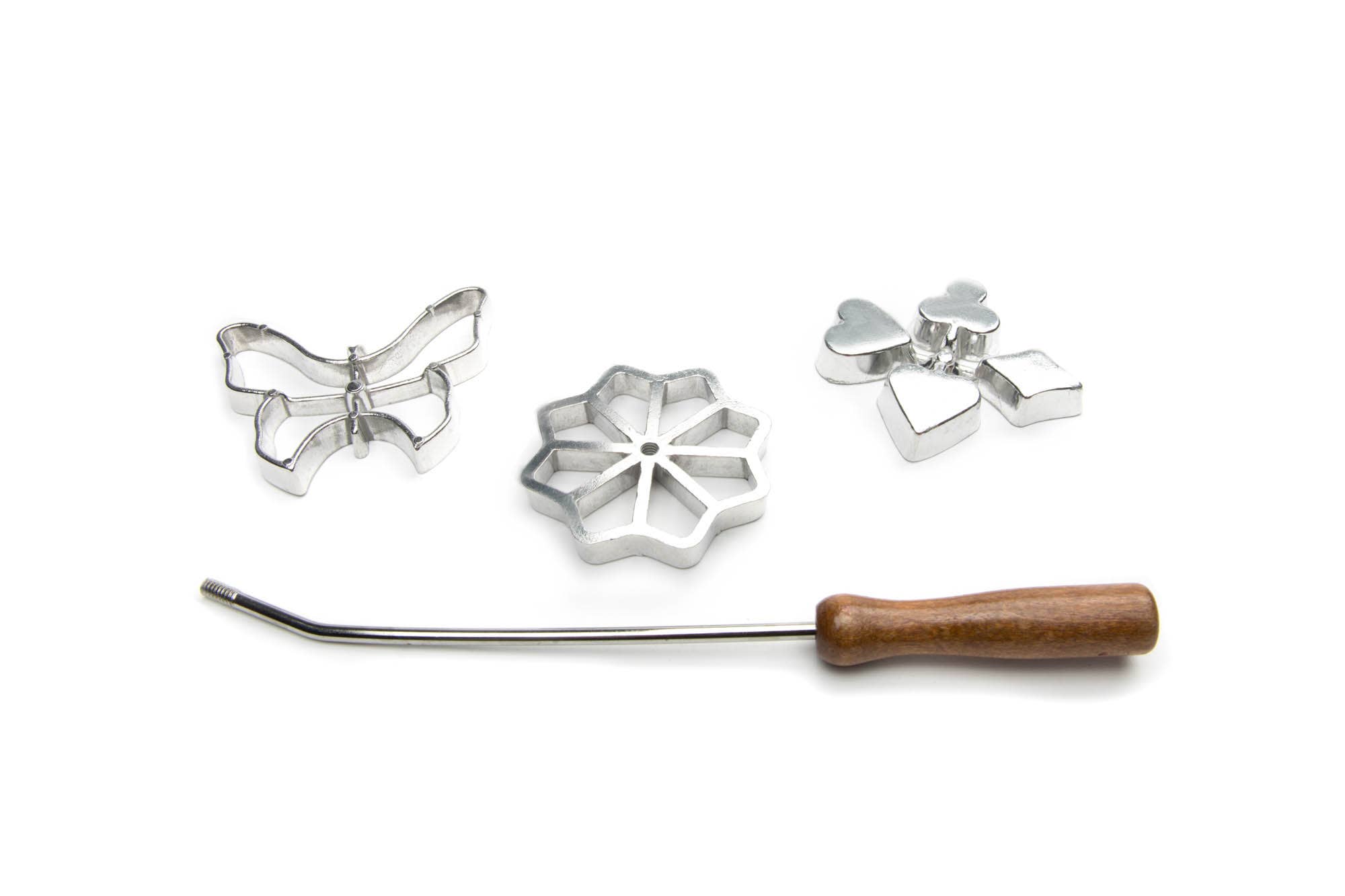 Fox Run Brands - Wholesale Cookie Cutter - Fox Run Rosette Set, Cast-Aluminum, 4-Piece,2.5" x 3" x 0.5"3