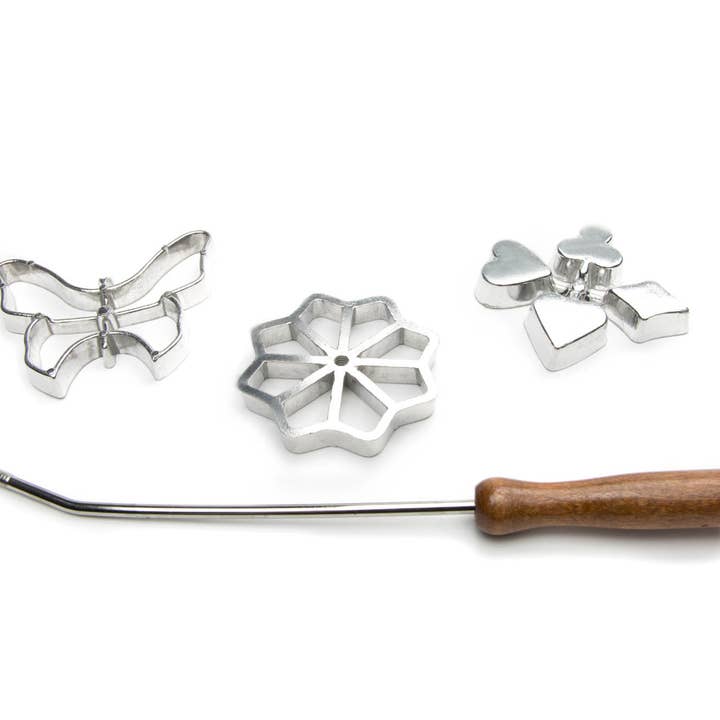 Fox Run Brands - Wholesale Cookie Cutter - Fox Run Rosette Set, Cast-Aluminum, 4-Piece,2.5" x 3" x 0.5"3