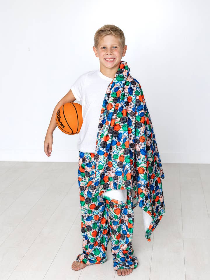 Plush Pants-Play Ball for wholesale by Macaron + Me