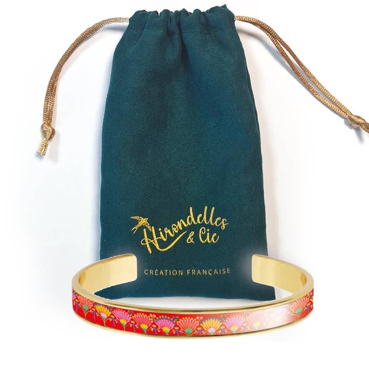 8mm manchet armbånd - Du giver mig vinger for engroshandel hos Hirondelle & Cie