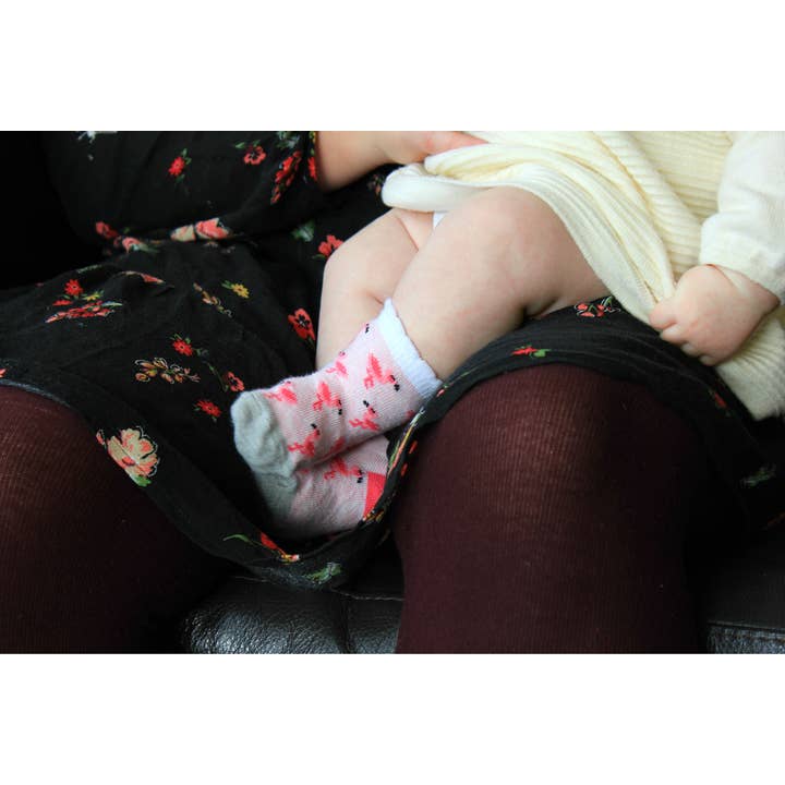 Sock Academy - Wholesale Socks - Baby - FLO FLAMINGO - 5 PAIRS OF BABY SOCKS GIFTBOX BY CUCAMELON2