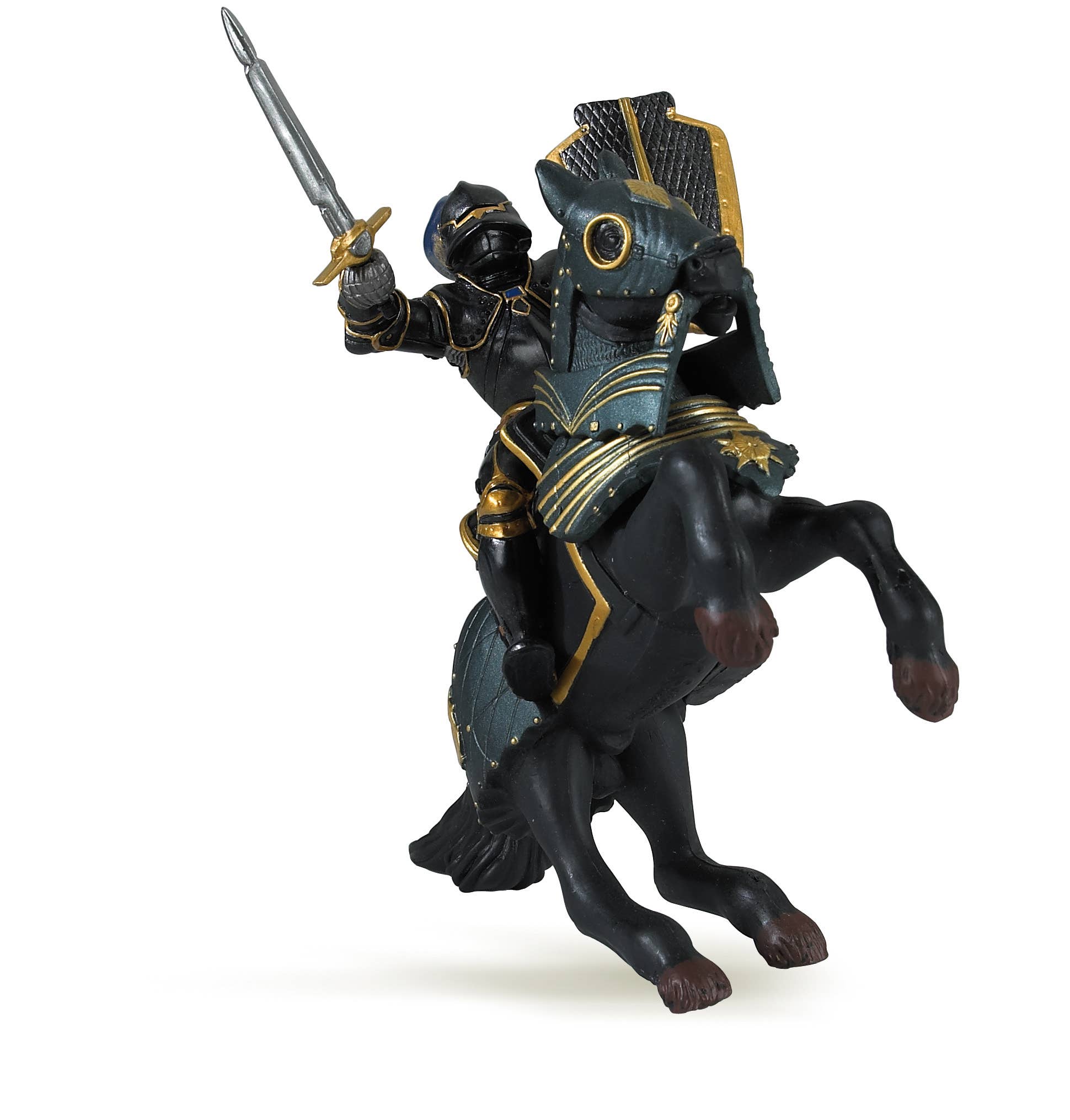 Papo - Wholesale Figurine Toy - Kids - Knight In Black Armor Horse1