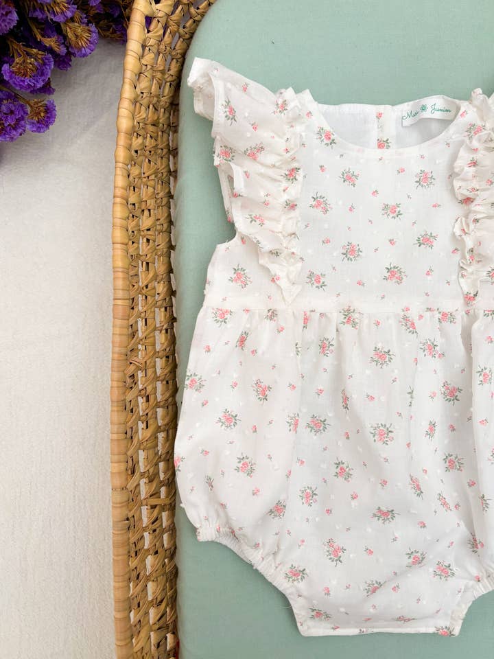 Maria Jasmim Baby & Child - Wholesale Romper - Kids - Cute Plumeti Pink Flowers