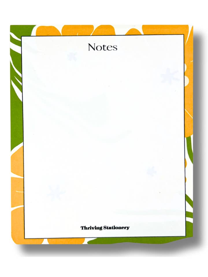 Sunbeam Floral Personalized Notepad for wholesale by Thriving Stationery