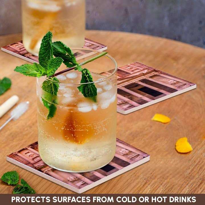 3dRose - Wholesale Coasters - 3dRose, Yellow Treasury Becomes Rose Red in Afternoon, Petra Jordan., Coaster2