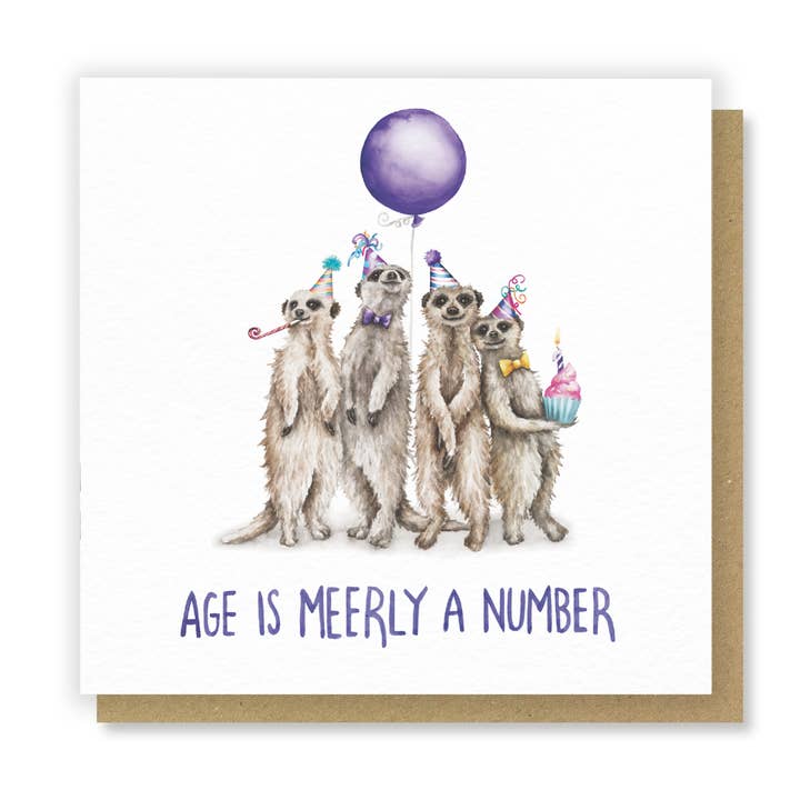 Meerkat - Funny Birthday Greetings Card for wholesale by Citrus Bunn