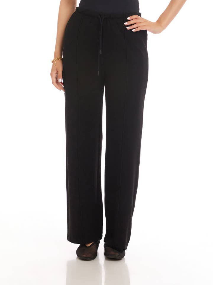 Drawstring Pintuck Sweatpants for wholesale by Karen Kane