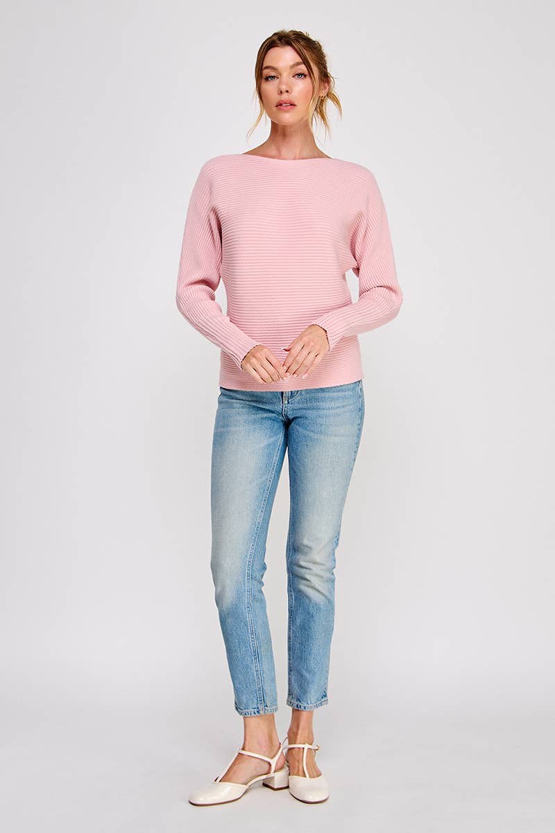 Allie Rose - Wholesale Knit Sweater - Women's - Soft Ribbed Fine Gauge Pullover Dolman7